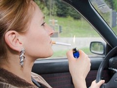курение в автомобиле