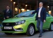 Владимир Путин провел тест-драйв Lada Vesta