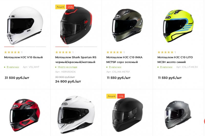 Шлемы интегралы: максимальная защита для каждого мотоциклиста